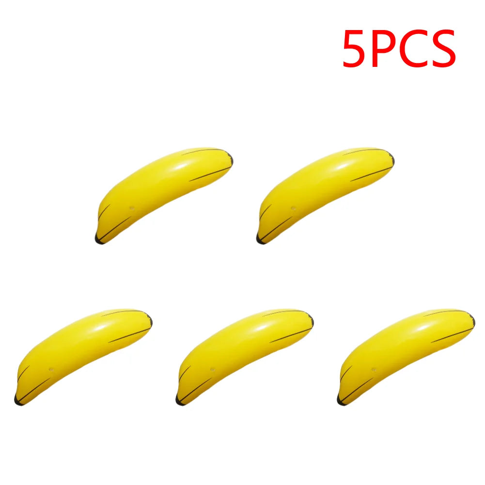 Inflatable Banana Fruit Foil Balloons PVC Blow Up Pool Water Beach Party Cute Shape Children Kids Toy Water Beach Party Decor