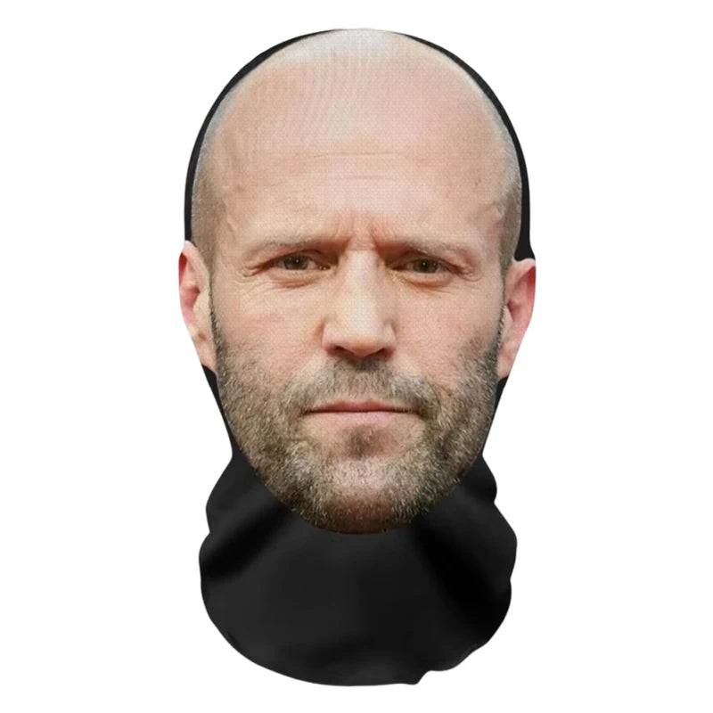 3D Seamless Perspective Funny Celebrity Face Mask Unisex Sunscreen Headcovers Halloween Cosplay Headwear