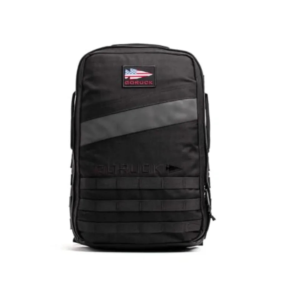 Rucker 4.0 20L Black Purpose Built Rucking Backpack Military Weight Training Rucksack with Ruck Plate Pocket and Extra Padded Straps