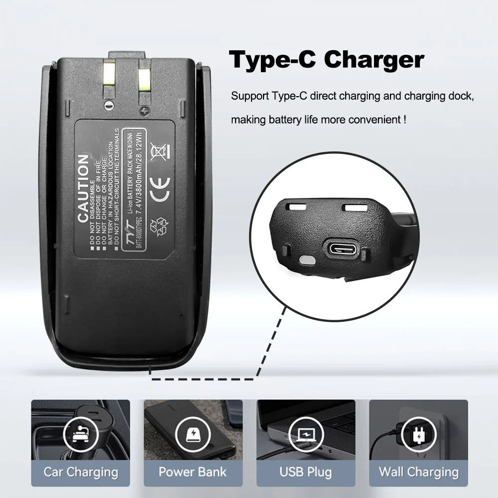 NEW TYT TH-UV8000D Type-C Charging Amateur Radio Cross Band Repeater VHF UHF Dual Band 10W Walkie Talkie Long Range