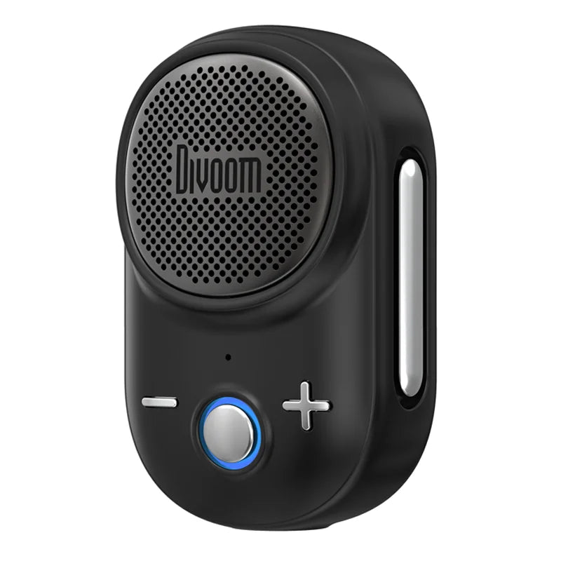 Divoom Itour-S Portable Bluetooth Speaker, IP67 Waterproof, Clip-on Design, Built-in Strap, 10H Playtime, Small Outdoor Speaker
