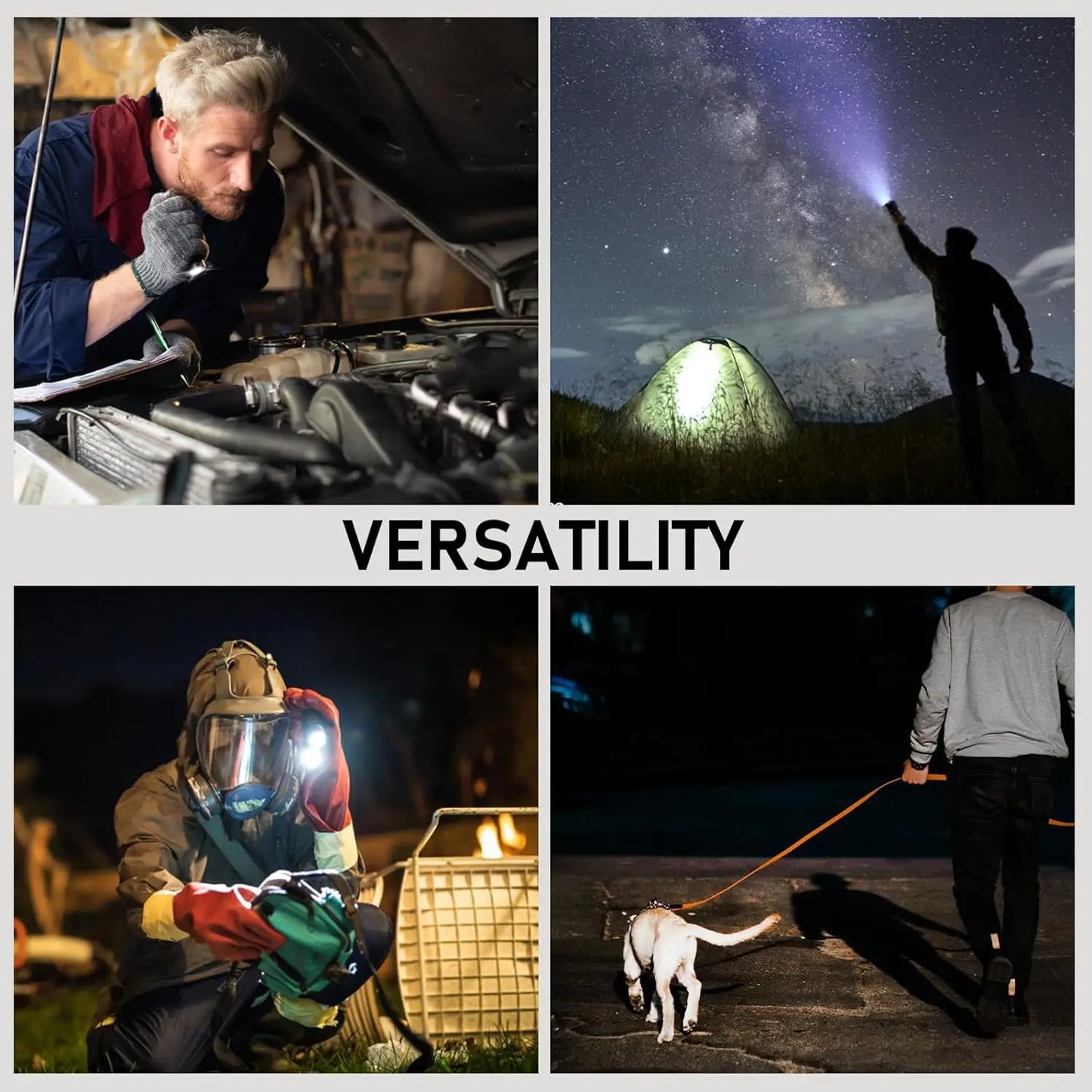 HD LED 2800Lm Type-C Rechargeable Flashlight Protable Powerful 21700 Torch EDC Flash Light IPX8 for Camping