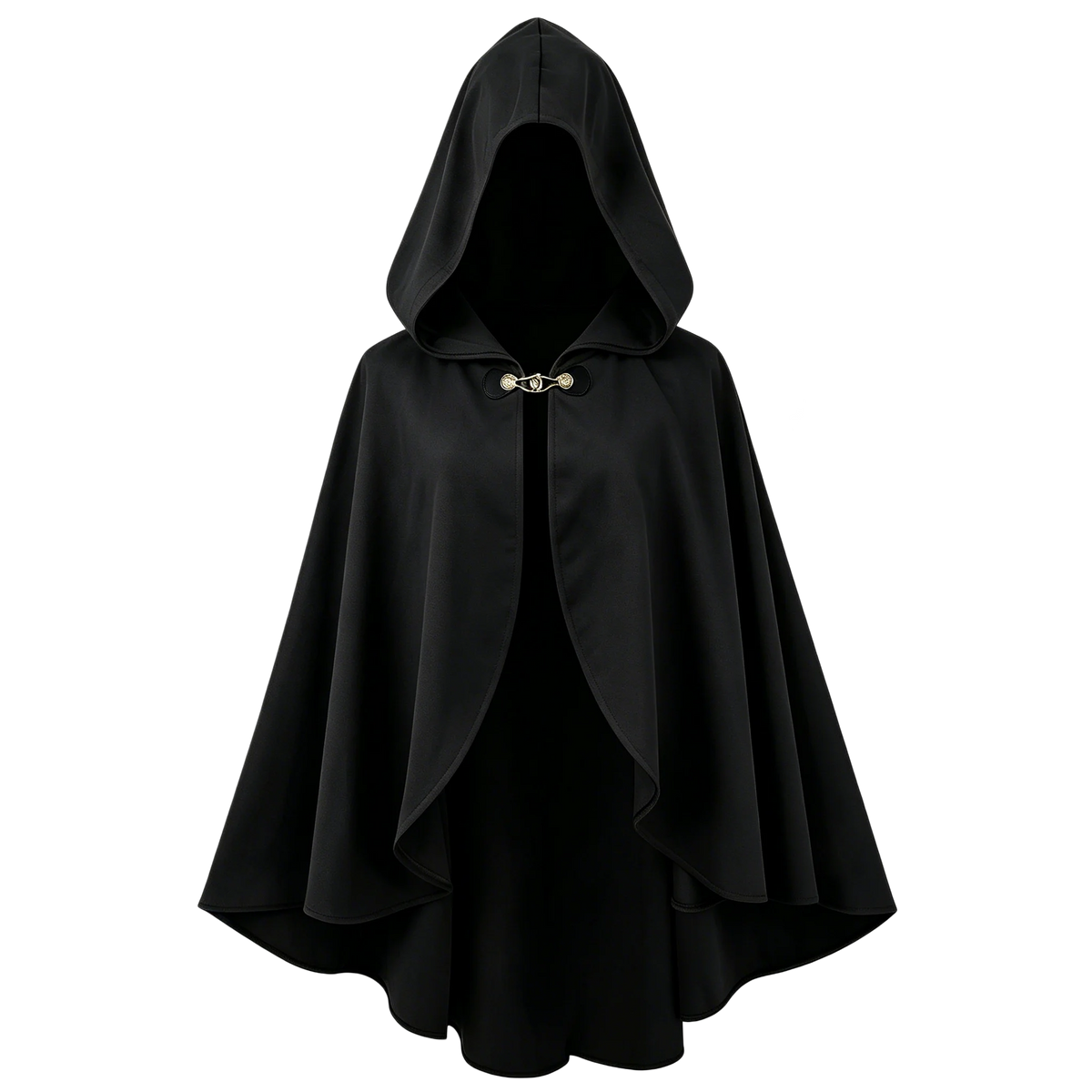 Halloween Costume Unisex Medieval Short Hooded Cape Renaissance Cloak Witch Wizard Cosplay Poncho Halloween LARP Fantasy Elf Ranger Costume Shawl