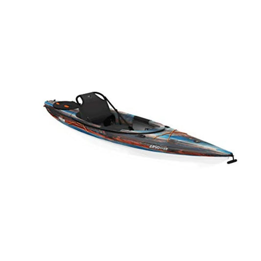 Premium Sit-in Recreational Kayak - Lightweight One-Person Kayak - 10 ft - Durable Polyethylene - Black - Easy to