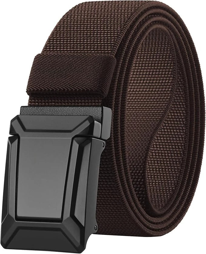 Stretch Tactical Belt for Men, Military Work Rigger Hiking 1.5" Elastic Nylon Web Ratchet Quick Release Belt