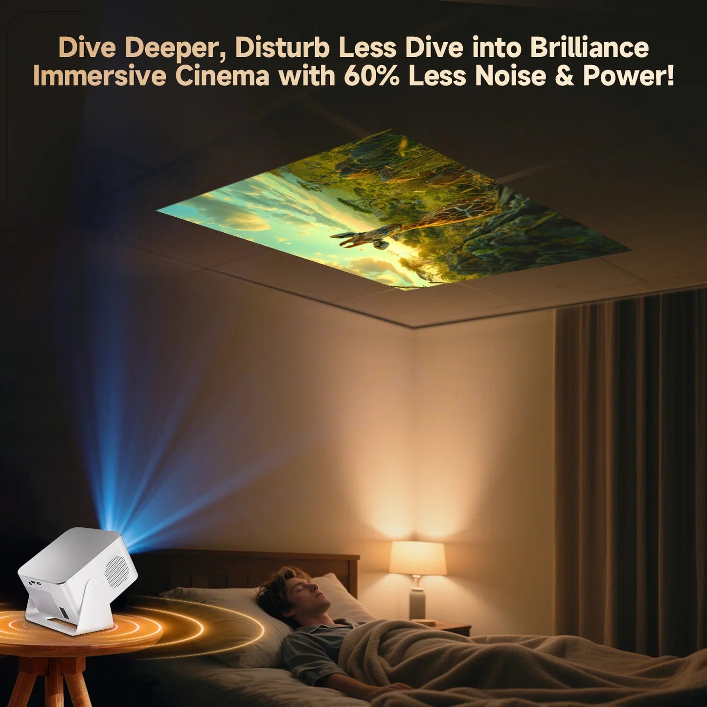 Magcubic HY350Max Auto Focus 8K Outdoor Projector Android 14 900ANSI Portable Projector  Native 1080P Support With Wifi6 BT5.4 for Movie