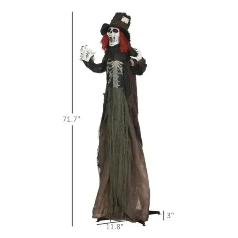 Halloween Decoration - Zombie Design with a Realistic Skeleton Chest and Scary Sharp Teeth