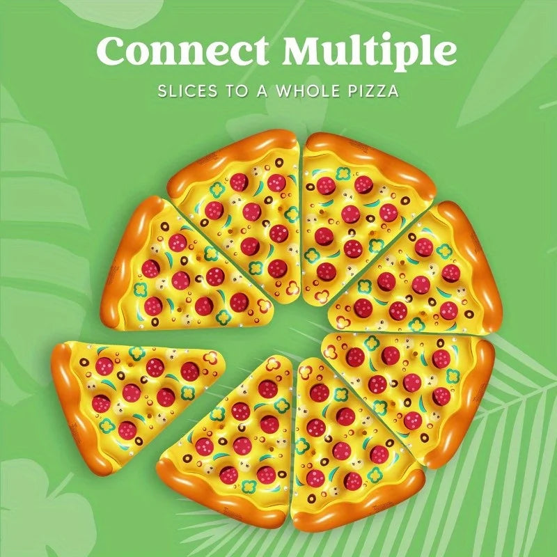 JOYFY Giant Inflatable Pizza Slice Pool Float Fun Pool Floaties Swim Party Toy Summer Pool Raft for Adutls Kids Summer Toys