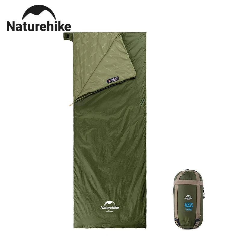 Naturehike Ultralight Sleeping Bag Large LW180 Envelope Backpacking Sleeping Bag Portable Waterproof Summer Camping Sleeping Bag