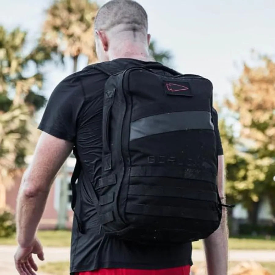 Rucker 4.0 20L Black Purpose Built Rucking Backpack Military Weight Training Rucksack with Ruck Plate Pocket and Extra Padded Straps