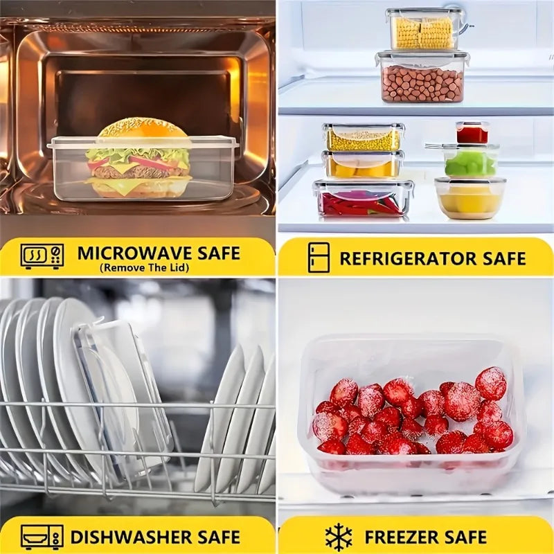 48PCS BPA-Free Food Storage Set – 24 Airtight Containers with Lids & Labels for Kitchen, Pantry & Travel