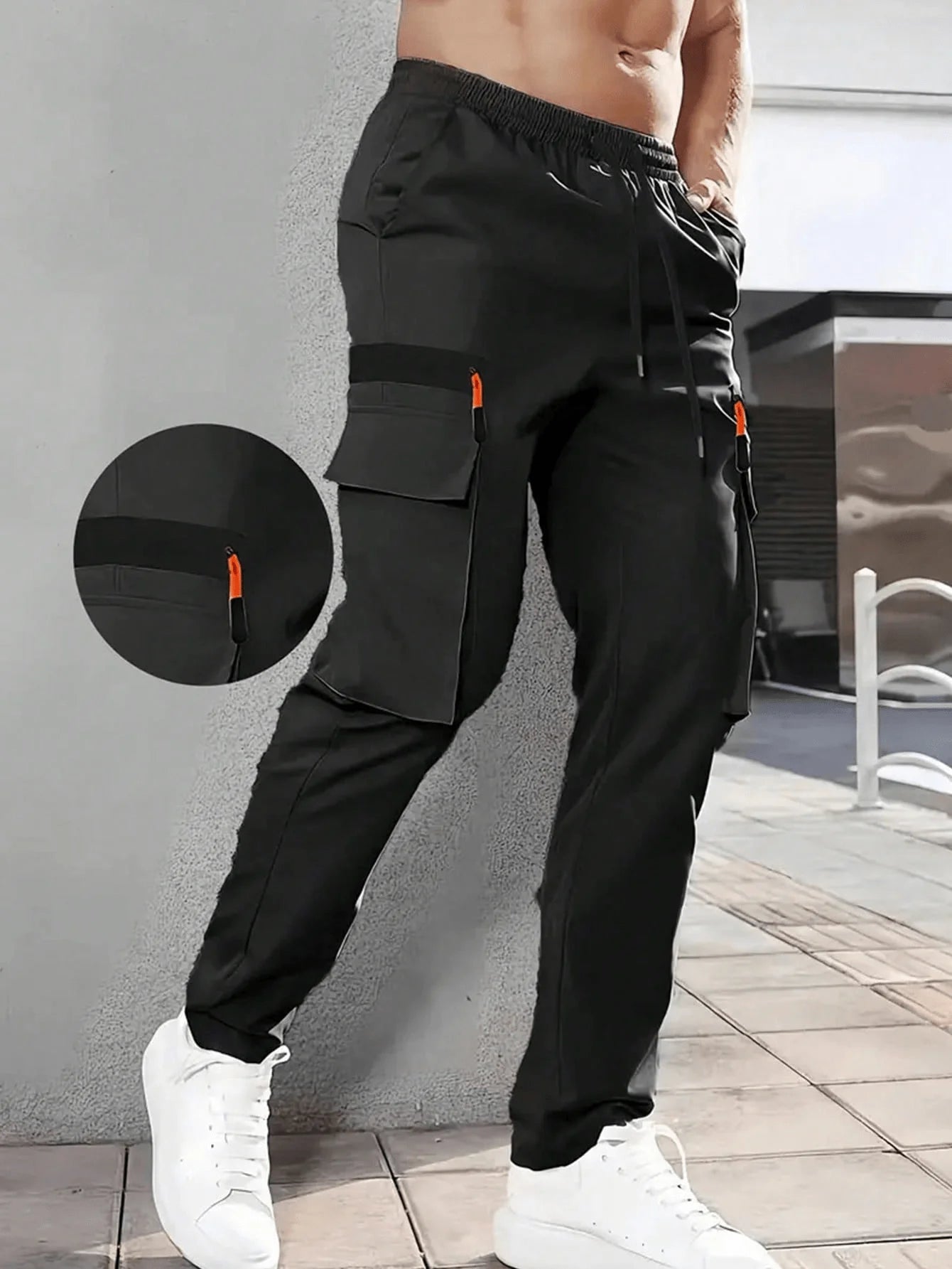 Men's Four-Piece Casual Work Pants With Multi-Pocket Design, Suitable For Daily Casual Wear And Outdoor Sports
