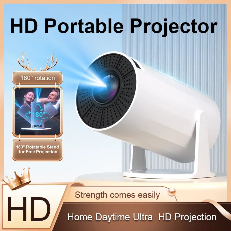Portable Smart Projector Support 4K Decoding Android 11 BT5.0 Wifi 6 Home Cinema Outdoor Projetor Mini Projector