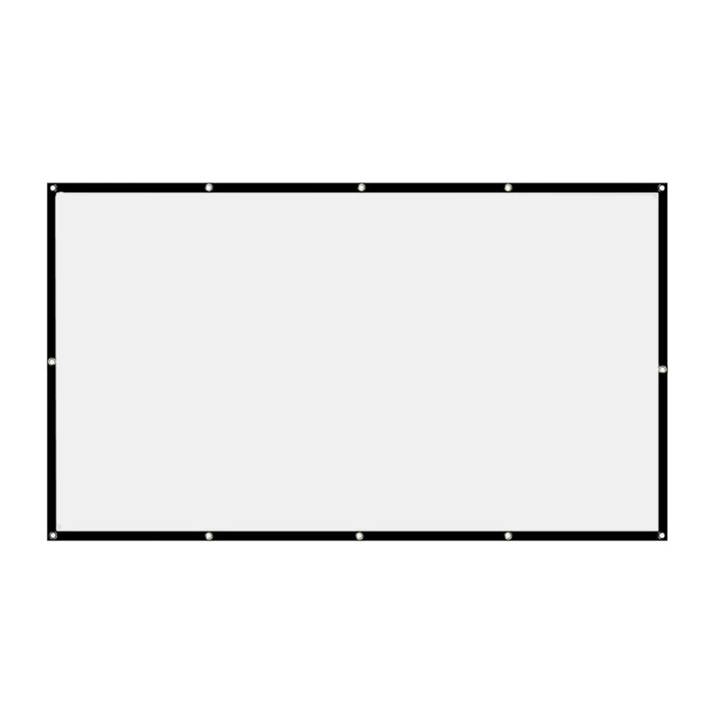 Portable Projector Screen Simple Curtain Anti-Light 60/70/80/100/120 Inches Projection Screens for Home Outdoor Office Projector