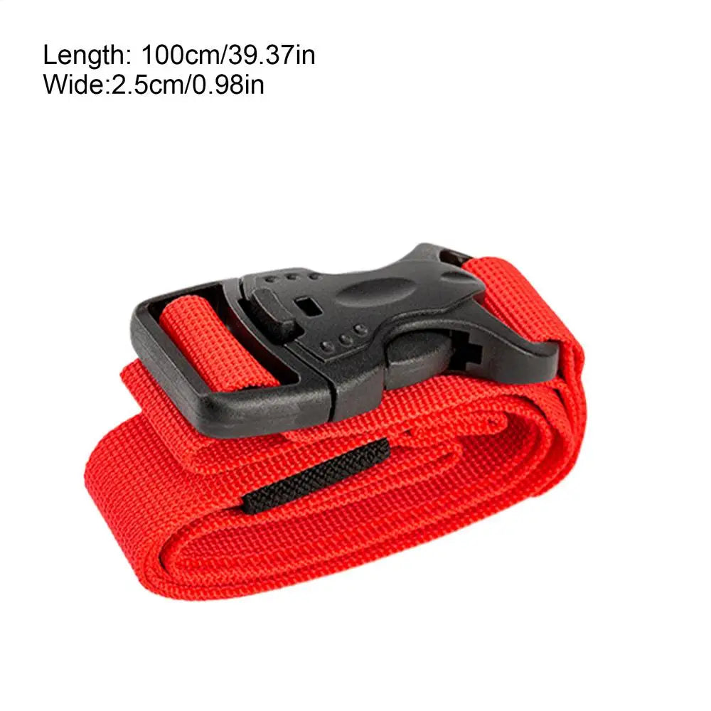 Luggage Belt Strap Nylon Tie Down Straps Adjustable Cargo Safe Belt for Luggage Protection and Easy Identification