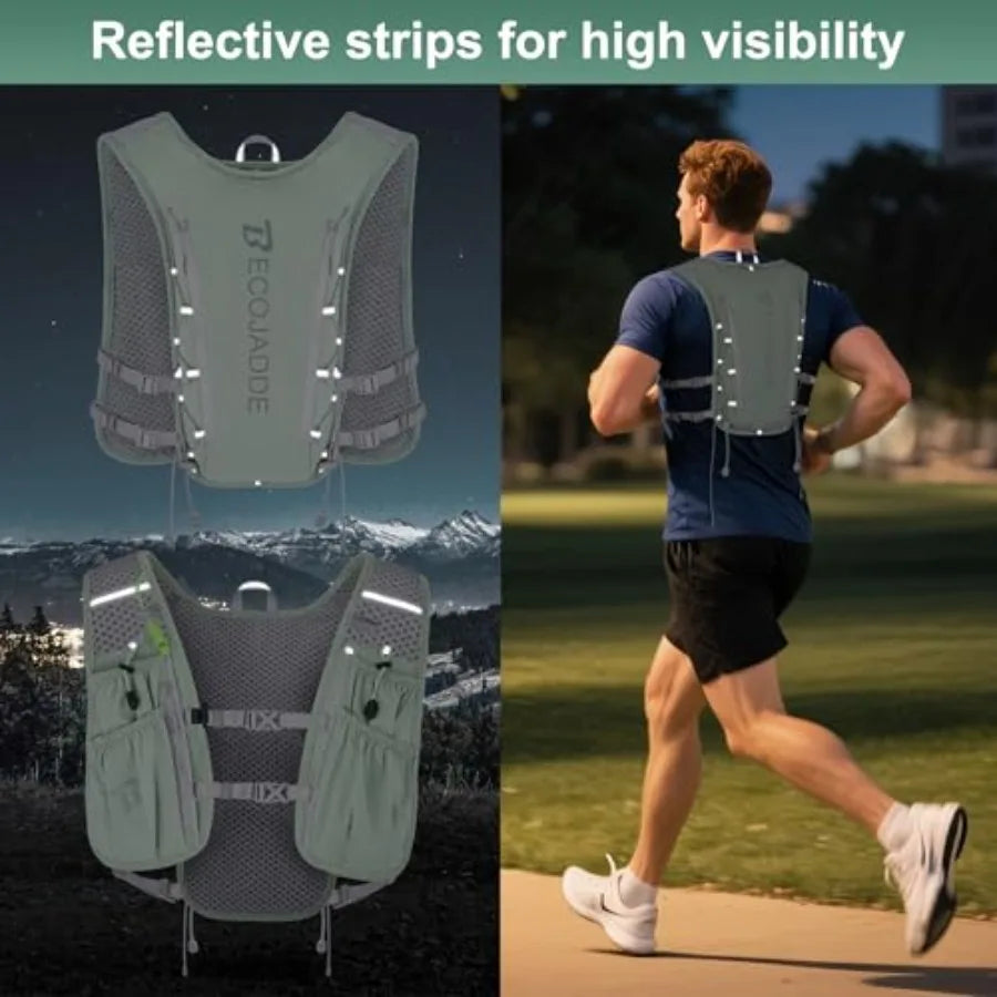 Hydration Backpack for Men Women Lightweight Backpack Hydration Pack for Marathon Trail Cycling Hiking Jogging