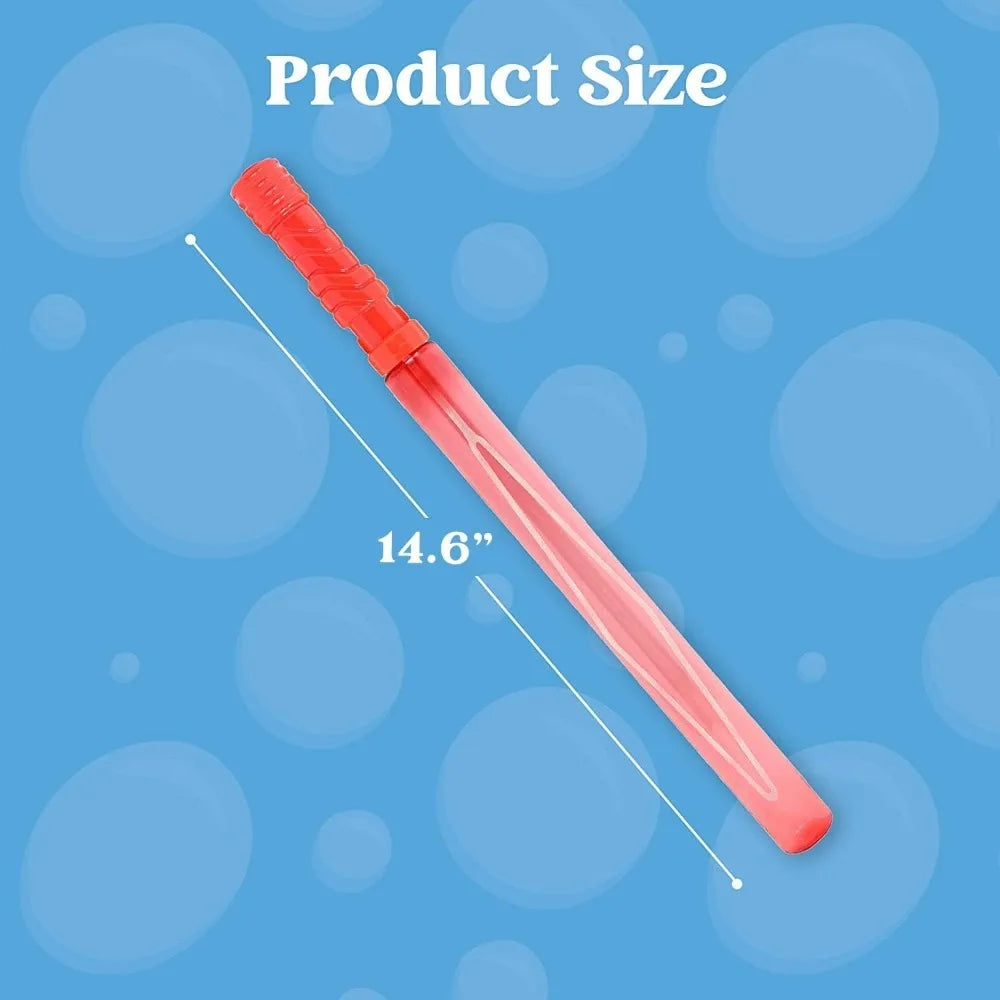 JOYFY 24 Pack 14.6'' Big Bubble Wands Bulk for KidsSummer Toy OutdoorActivity Bubbles Party Favors Supplies