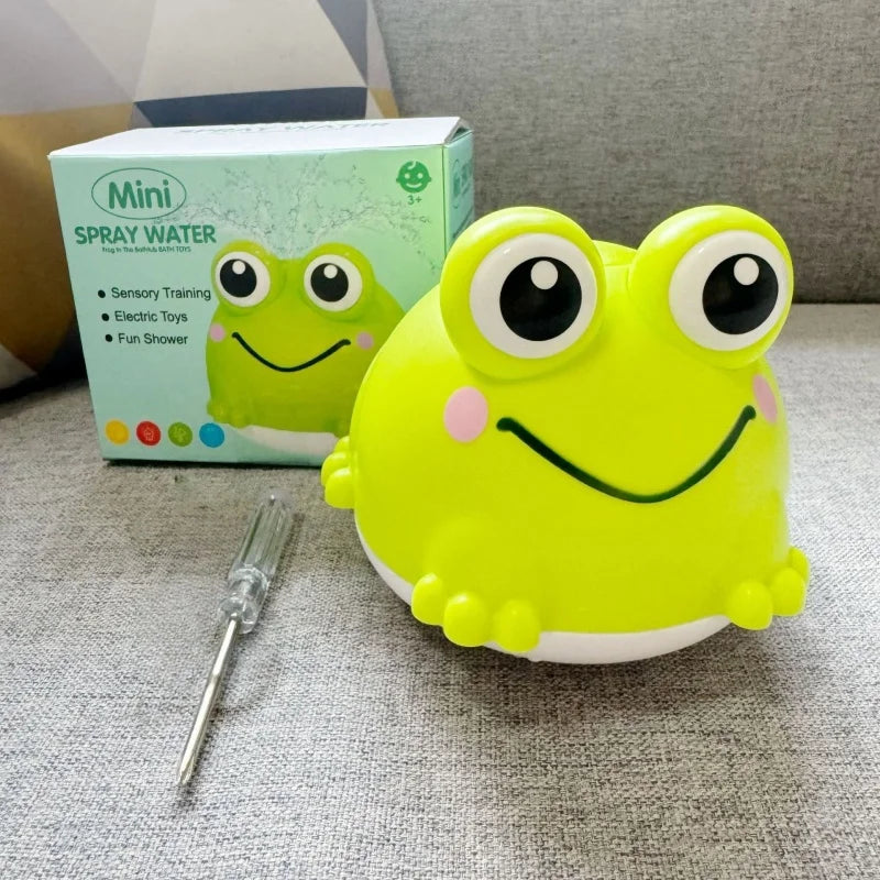 Cute Frog Bath Toys for Toddlers, Soft Water Squirt Toys, Bathtub Shower Pool Beach Play Water Toys for Baby Kids Boys Girls