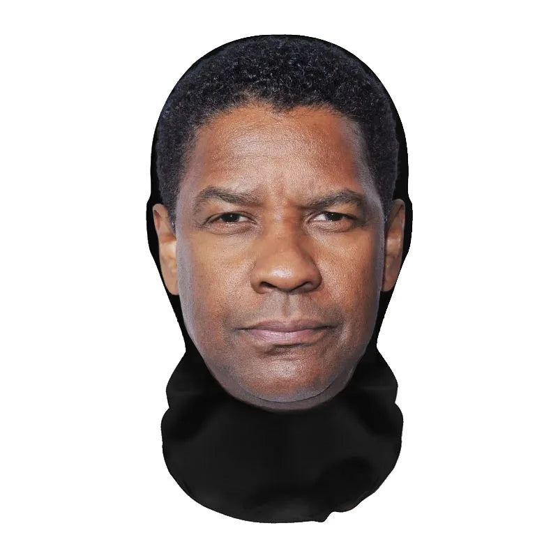 Funny Full Face Mask 3D Printed Celebrity Face Masks Elastic Mesh Halloween Cosplay Party Props Balaclava Headcovers