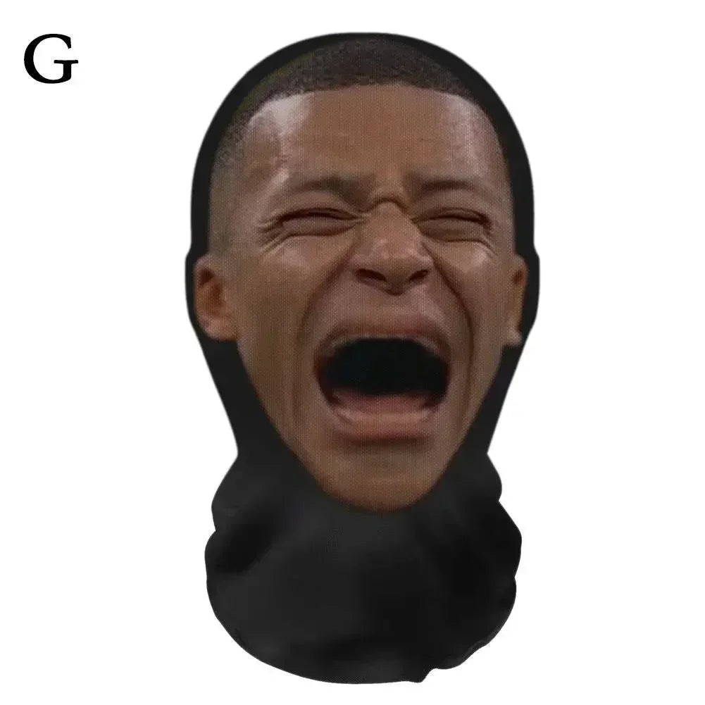 Funny Full Face Mask 3D Printed Celebrity Face Masks Elastic Mesh Halloween Cosplay Party Props Balaclava Headcovers