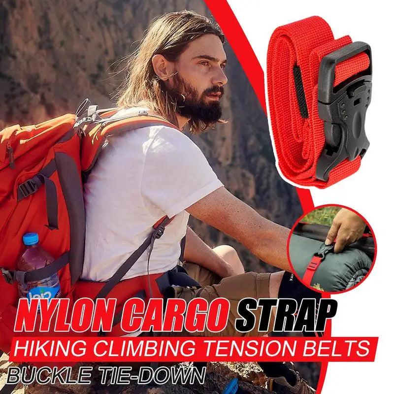 Luggage Belt Strap Nylon Tie Down Straps Adjustable Cargo Safe Belt for Luggage Protection and Easy Identification