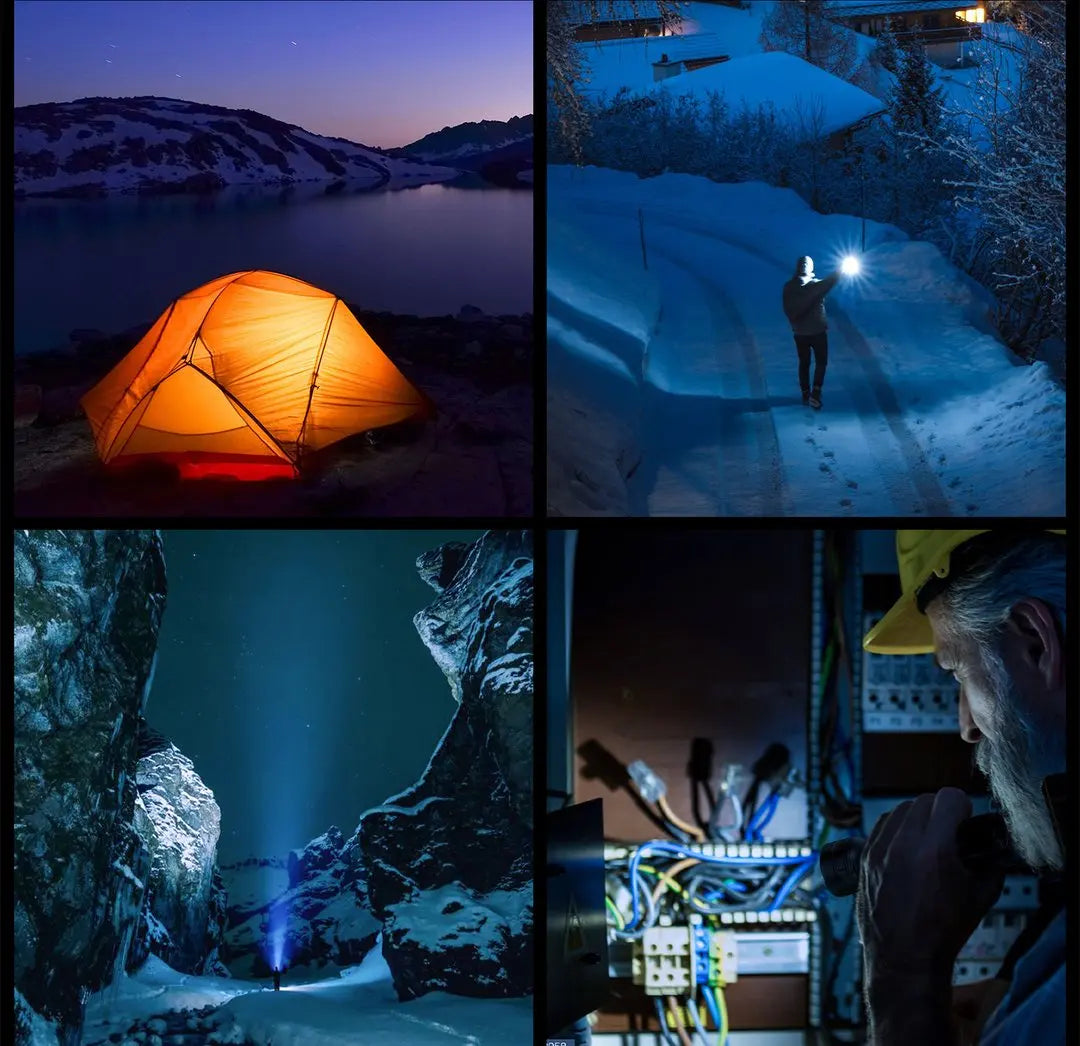 SOFIRN IF22A TIR Optics 2100lm LED Flashlight Rechargeable 21700 USB C Powerful EDC Light Torch Outdoor Lantern for Fish
