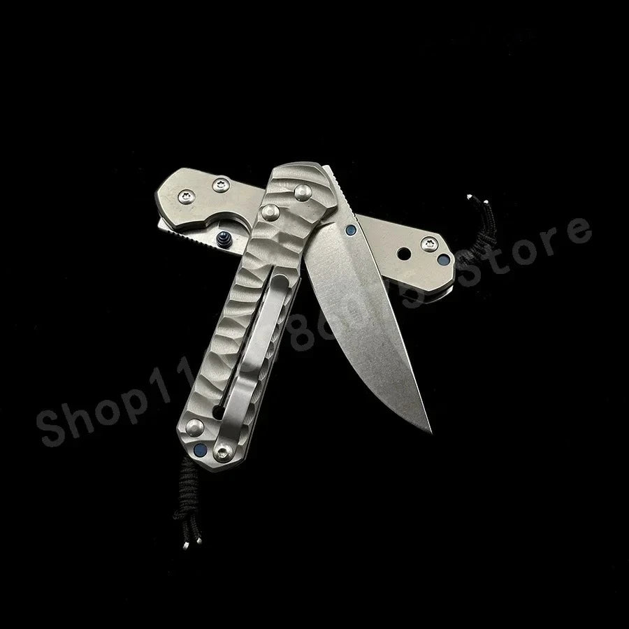 Titanium Alloy Folding Knife Hardened D2 Steel Blade Vehicle Window Breaker Rescue Tool Hiking Equipment Field Survival Knife