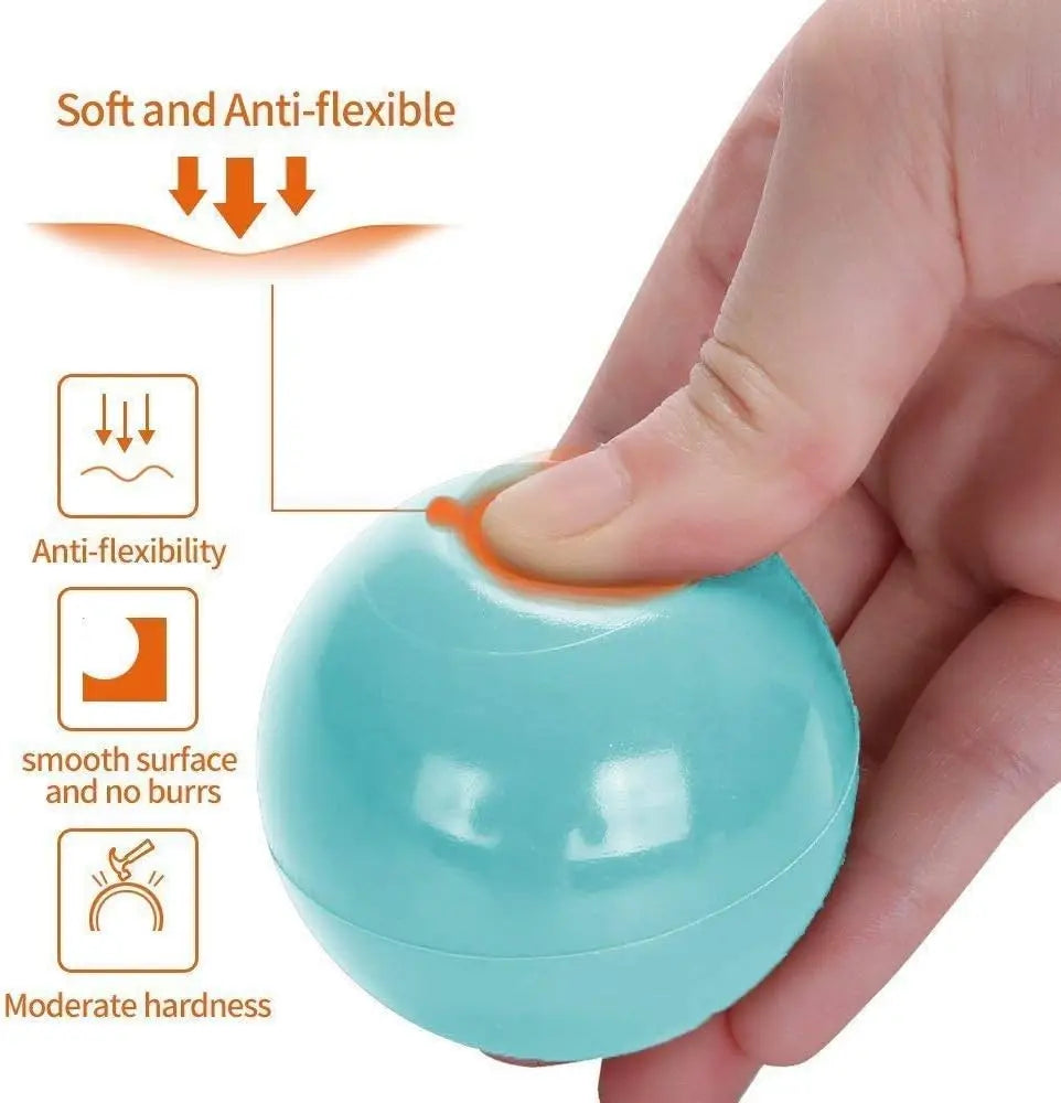50PCS Soft Pit Balls, Chemical-Free Crush Proof Plastic Ocean Ball, BPA Free No Smell, Safe for Toddler Ball Pit/Kiddie Pool
