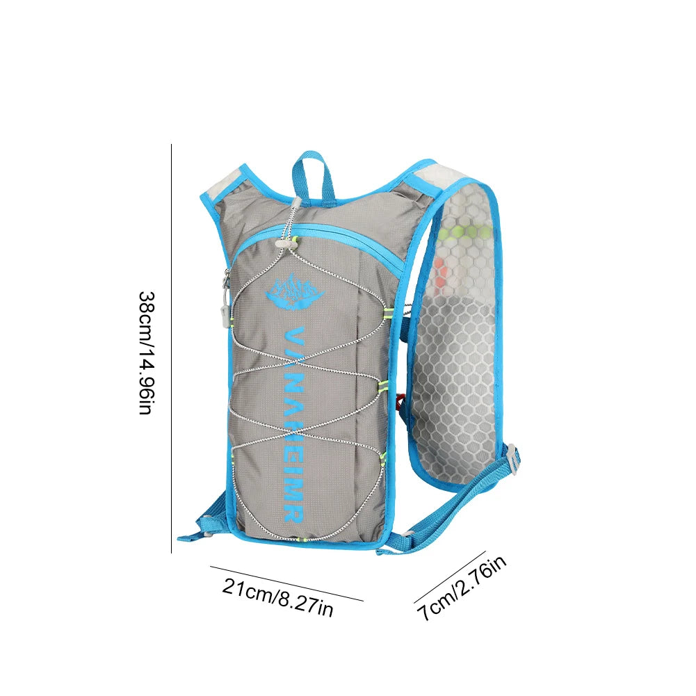Outdoor Trail Running Ultralight Backpack Running Hydration Vest Breathable Marathon Running Backpack Bicycle Bag for Marathon