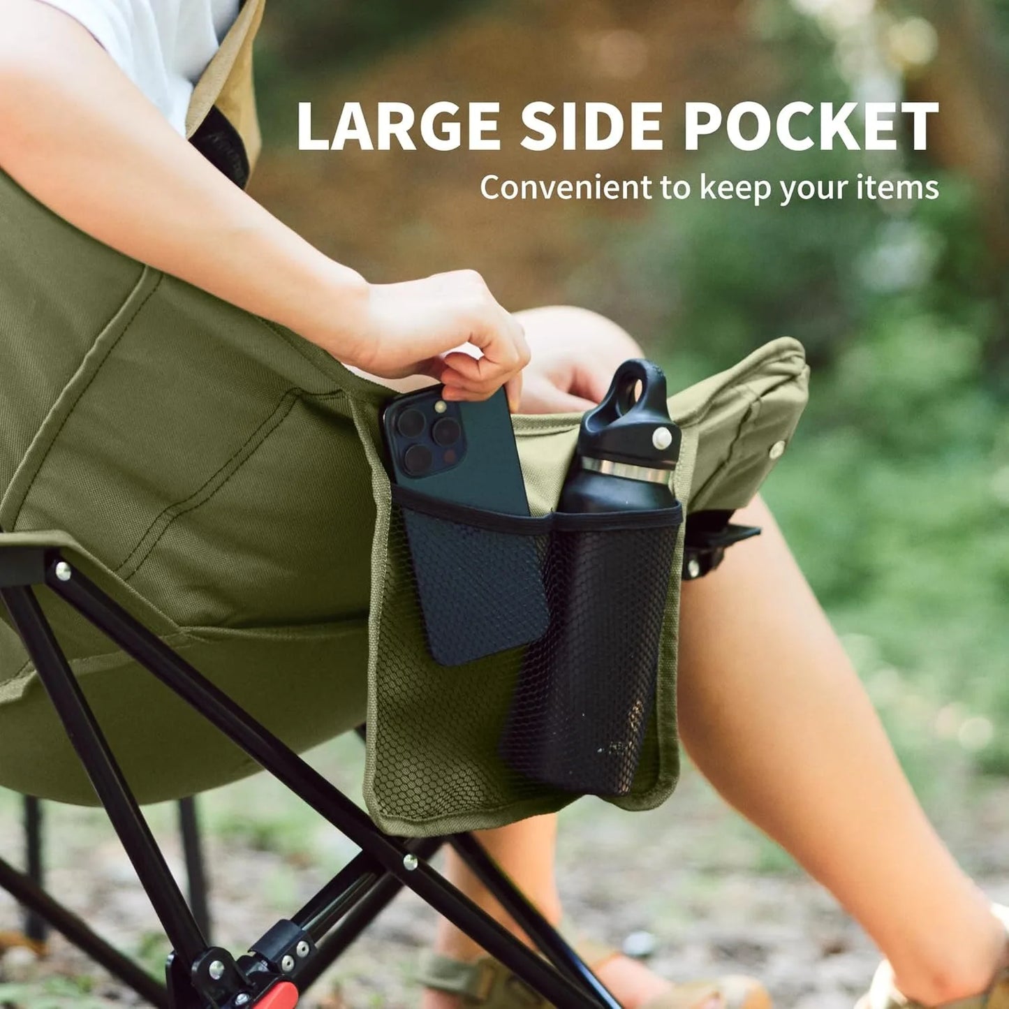 Naturehike High Back Moon Chair Camping Outdoor Fishing Folding Adjustable Lounge Chair Portable Picnic Garden Leisure Seat