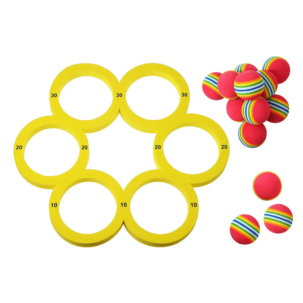 Pool Toys Games Set with 10 Balls Pool Floating Throwing Games Floating Pool Water Toys for Kids Adults Swimming Pool Water Game