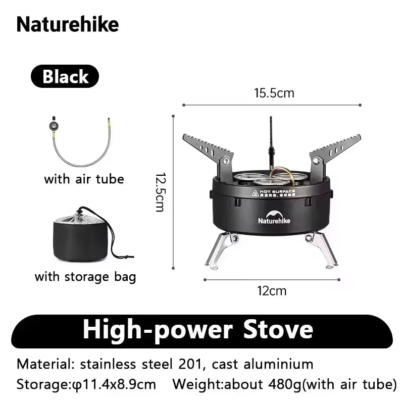 Naturehike Camping IGT Stove Outdoor Foldable Gas Stove Butane Fuel Stove Tourist Gas Burner Picnic Stove Cookware