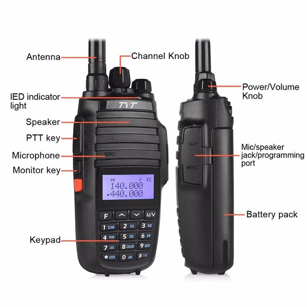 NEW TYT TH-UV8000D Type-C Charging Amateur Radio Cross Band Repeater VHF UHF Dual Band 10W Walkie Talkie Long Range