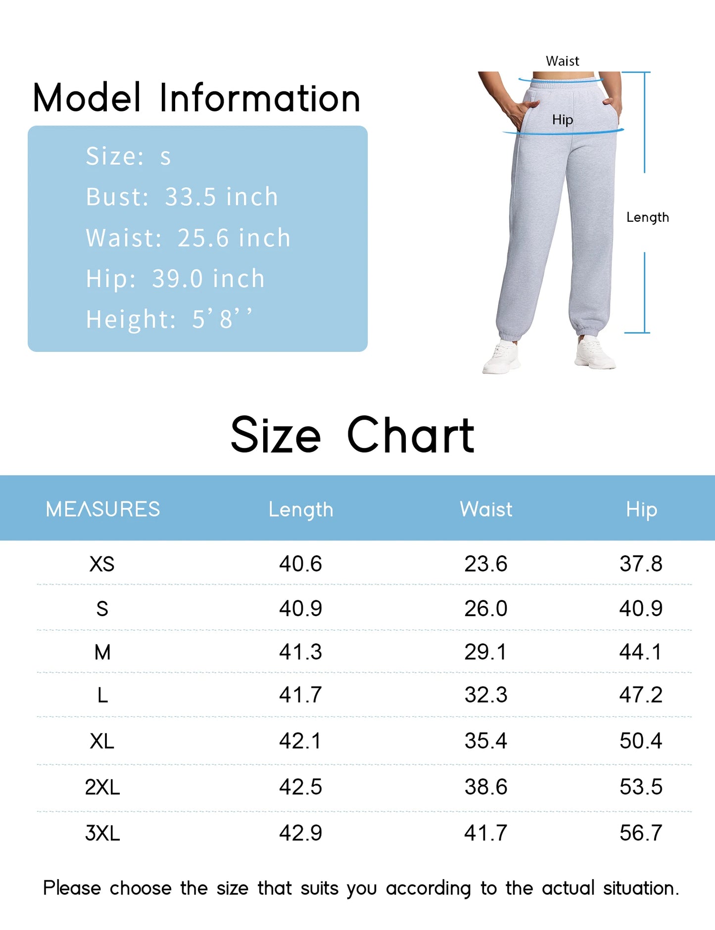 THE GYM PEOPLE Women's Fleece Sweatpants Warm Workout Joggers Pants with Pockets