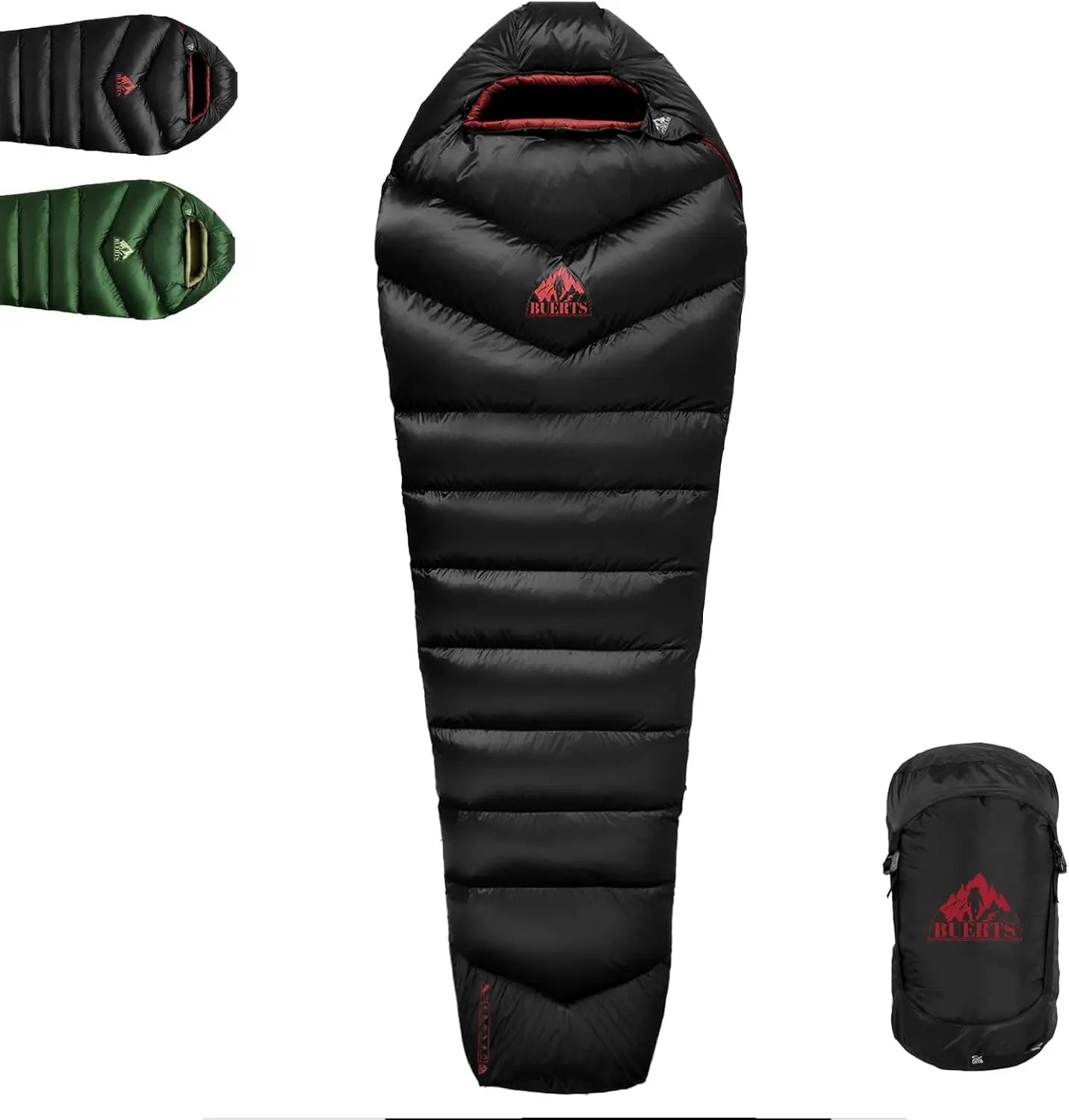 620FP Down Sleeping Bag for Adult Backpacking, Hiking, Camping - Lightweight with Compression Sack