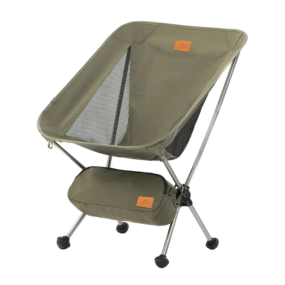 Naturehike Portable Folding Camping Chair Ultralight Backpacking Chair with Anti-Sinking Feet Folding Hiking Fishing Chair
