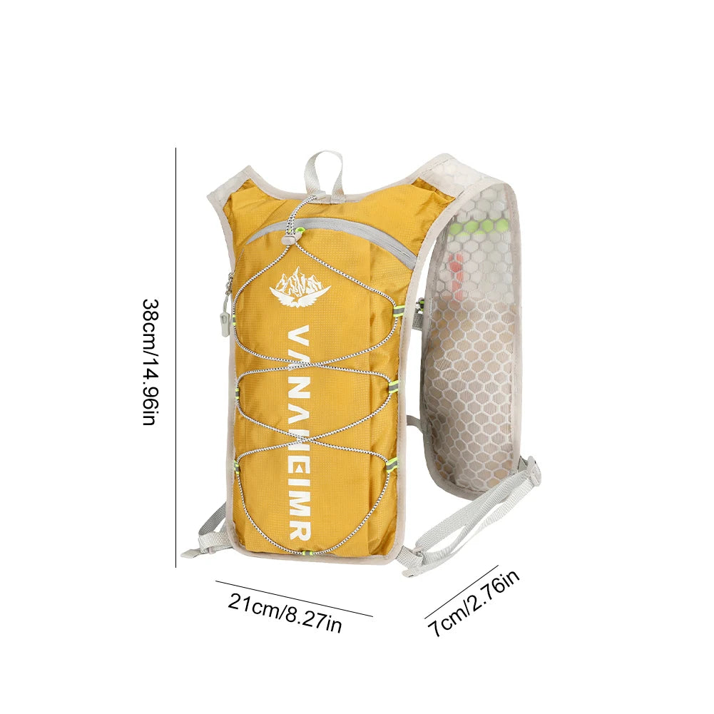 Outdoor Trail Running Ultralight Backpack Running Hydration Vest Breathable Marathon Running Backpack Bicycle Bag for Marathon
