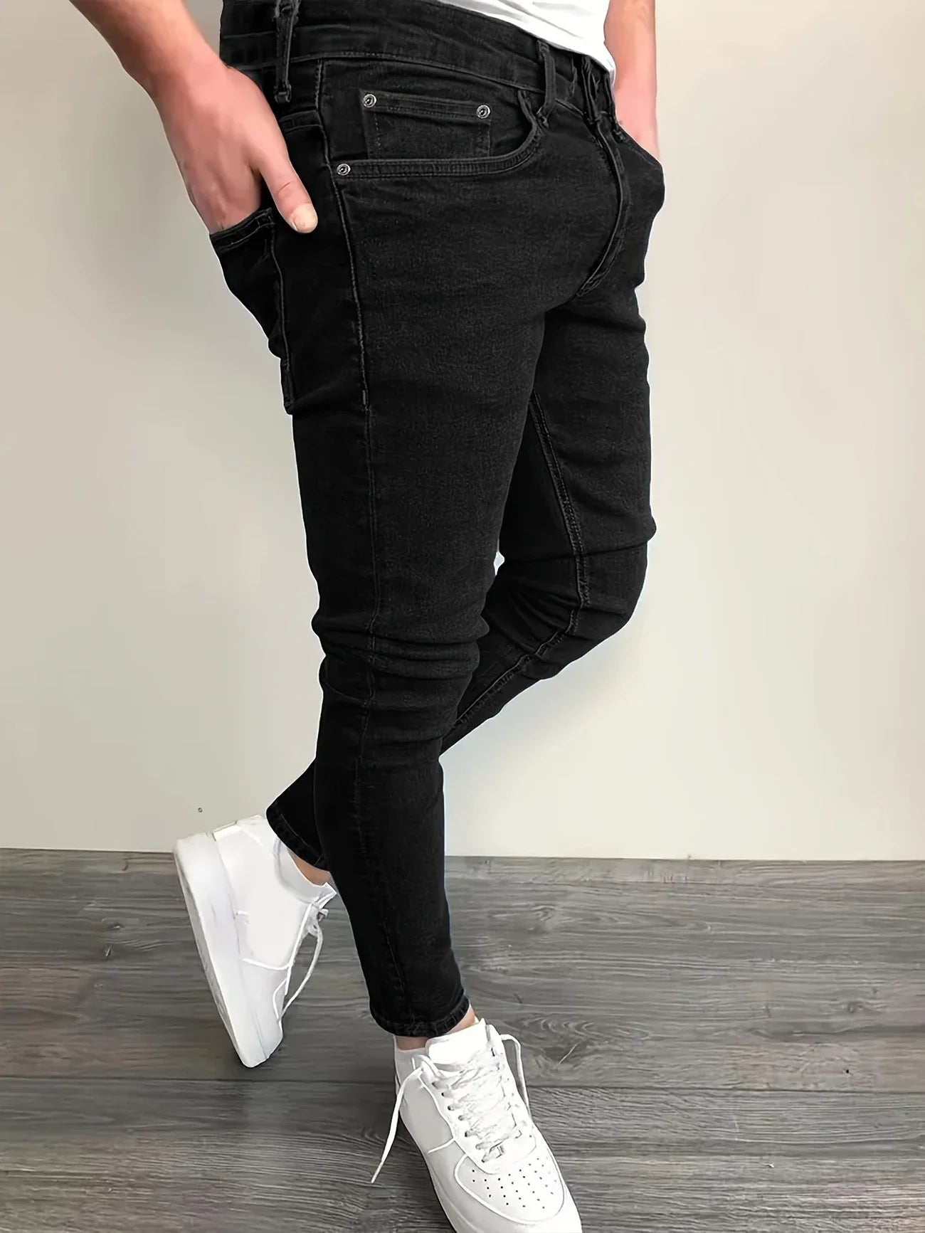Men's Retro Fashion Jeans Classic Straight Leg Casual Comfortable Fit Men's Clothing
