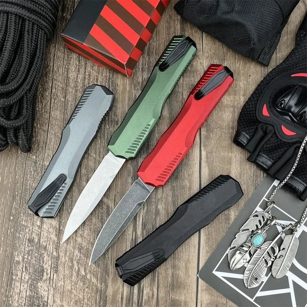 9000 A High-quality T6 Aluminum Handle with D2 Blade Knife Outdoor EDC Rock Climbing Camping Portable Tool