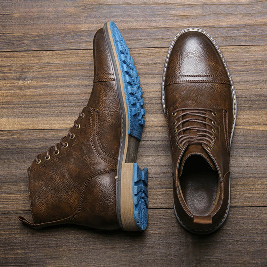 Men Ankle Boots Fashion Brand Comfortable Casual Men Boots