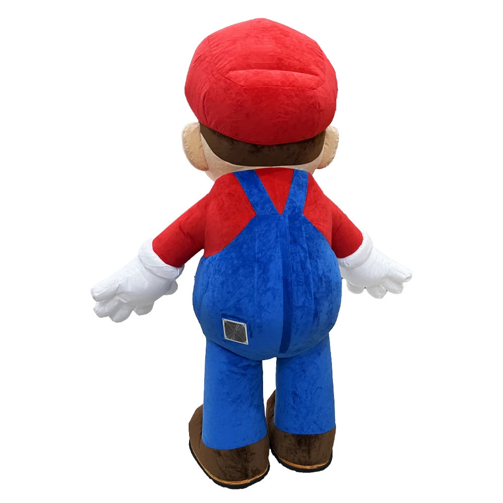 2M Red Hat Craftsman Inflatable Clothing Mascot Parade Adult Character Cosplay Birthday Performance Party Event Plush Set