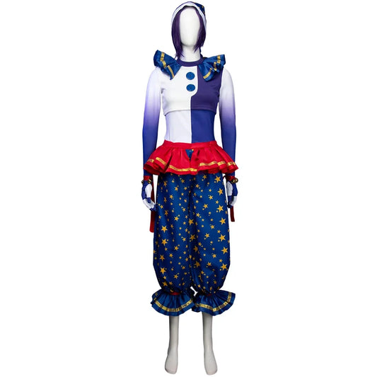 Miccostumes Security Breach Moondrop Cosplay Costume for Halloween Top Vest and Pants with Hat Gloves