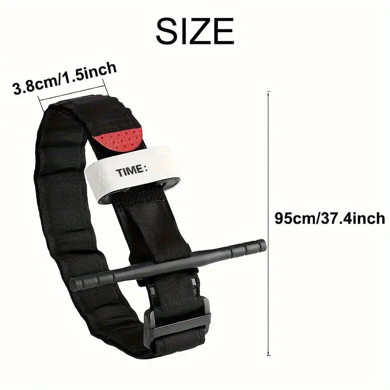 10Pcs/Set Tactical Tourniquet, 95cm Adjustable Buckle Emergency Medical Survival Tourniquet for Outdoor Exploration & First Aid