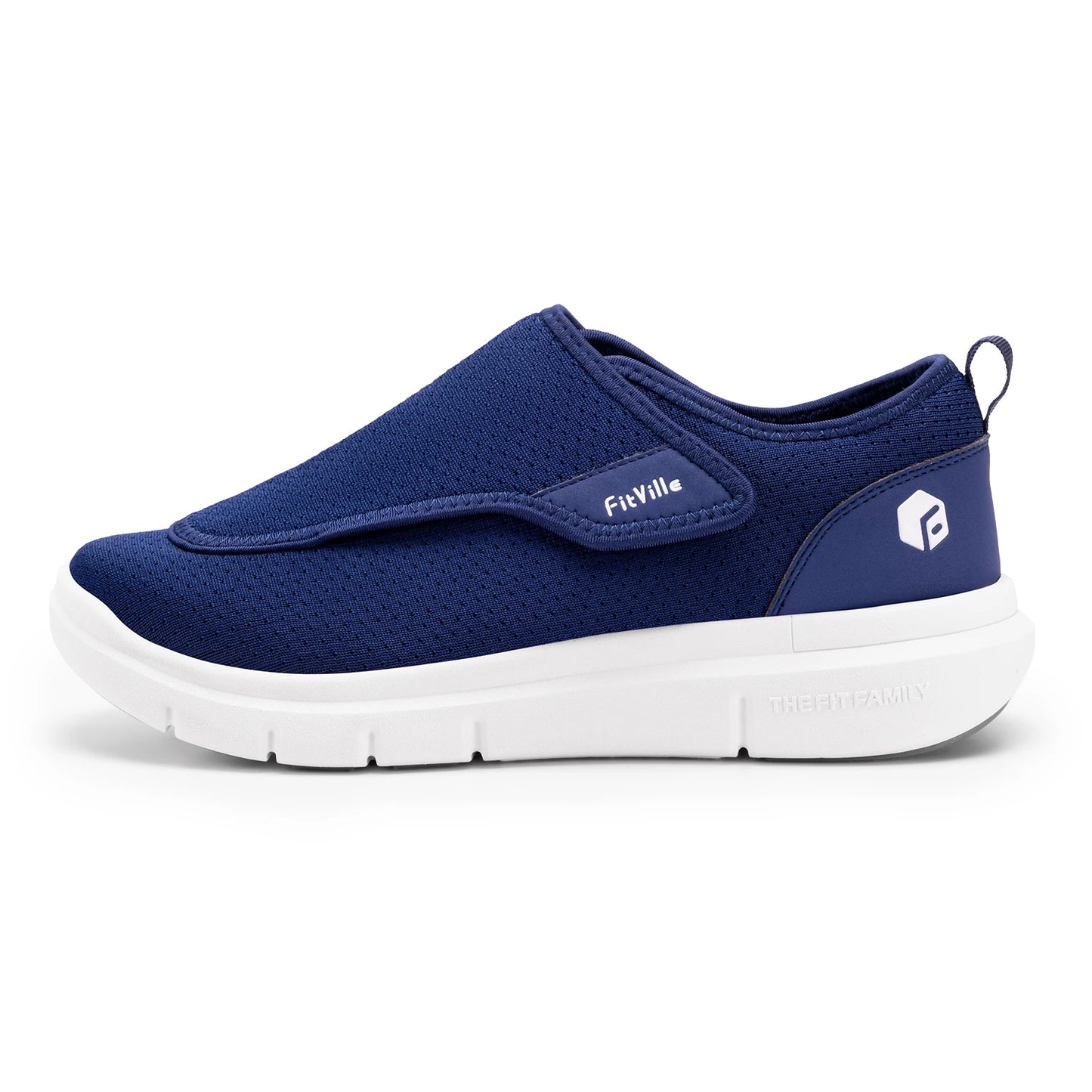 Fittington Diabetic Shoes For Men Extra Wide Slip-on Loafers Swollen Feet Adjustable Walking Shoes For Elderly Foot Pain Relief