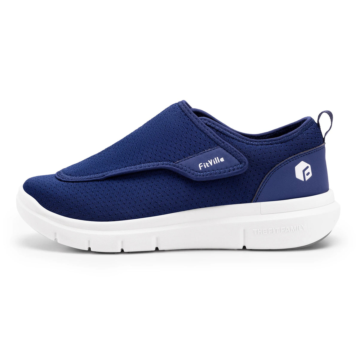 Fittington Diabetic Shoes For Men Extra Wide Slip-on Loafers Swollen Feet Adjustable Walking Shoes For Elderly Foot Pain Relief