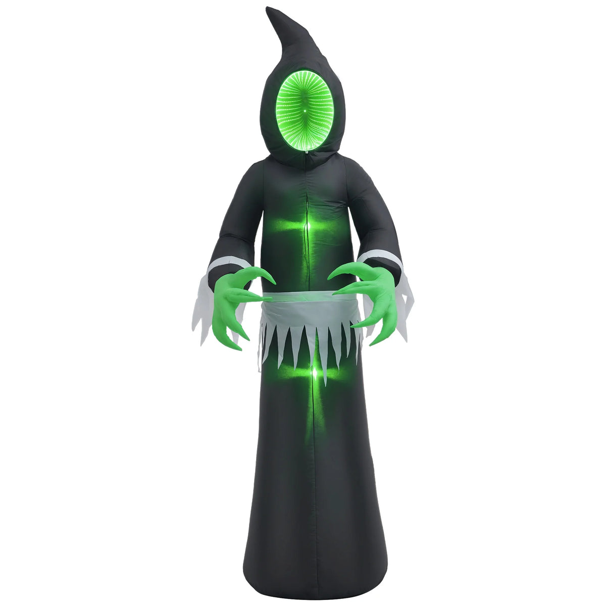 8-Foot Inflatable Halloween Mirror Ghost Model, Outdoor Led Display