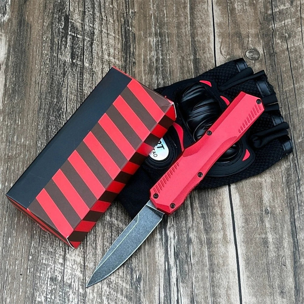 9000 A High-quality T6 Aluminum Handle with D2 Blade Knife Outdoor EDC Rock Climbing Camping Portable Tool