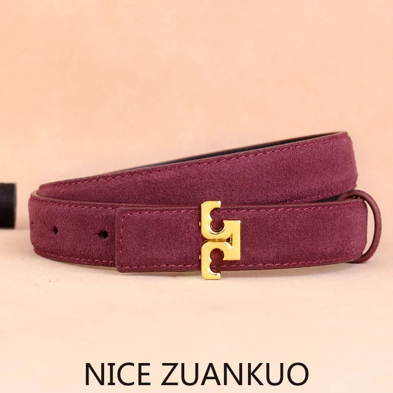 Women's Genuine Leather Belts, High-end and Luxurious American-style Belts, Women's Personalized Belts, Fashionable and Unique Belt Accessories for Jeans, Creative and Versatile Girl-style Belts.