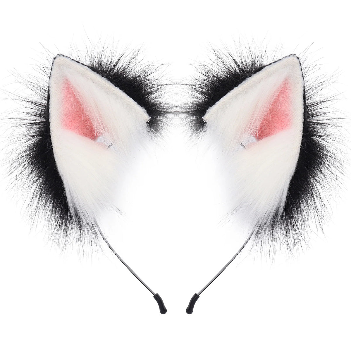 Cute Cat Ears Headband Plush Animal Ears Hair Hoop Party Headpiece Costume for Kids Adults Halloween Dress Up