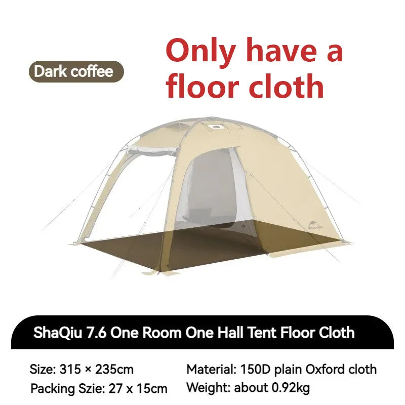 Naturehike Dune 7.6 Camping Tent 4 Season for 2-4 Person Waterproof Windproof 1 Room 1 Hall Family Travel Outdoor Large Tent